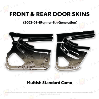Taco Vinyl 4Runner Door Skins | '03 - '09 4Runner