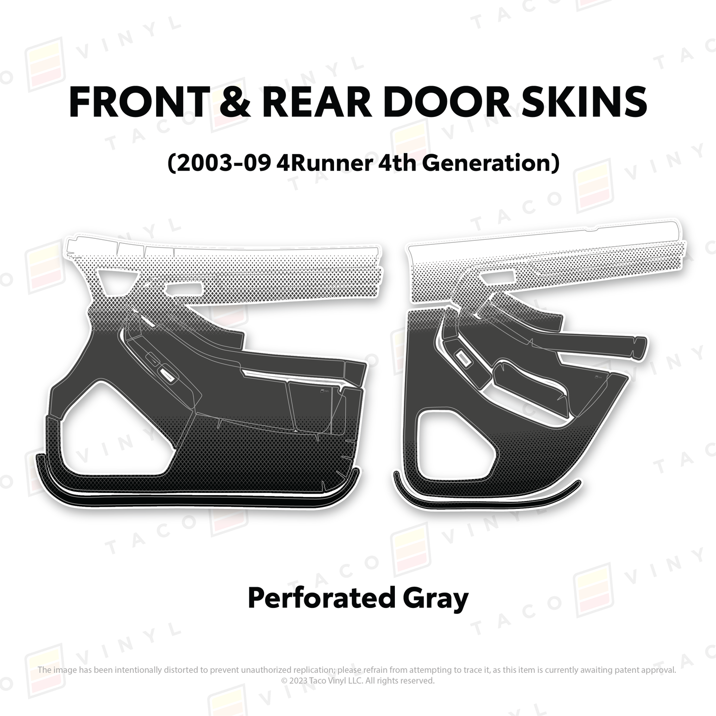 Taco Vinyl 4Runner Door Skins | '03 - '09 4Runner