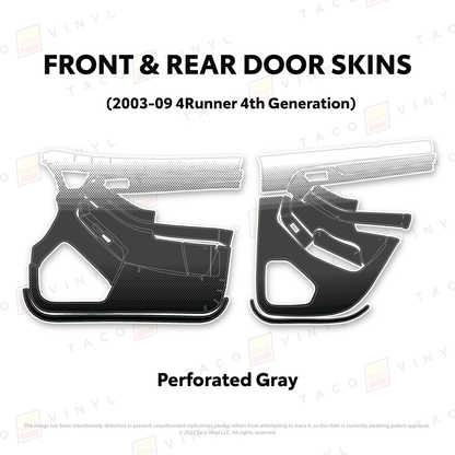 Taco Vinyl 4Runner Door Skins | '03 - '09 4Runner