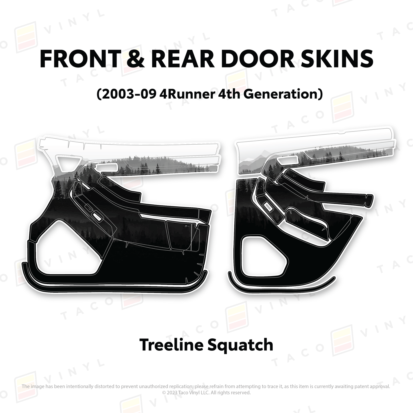 Taco Vinyl 4Runner Door Skins | '03 - '09 4Runner