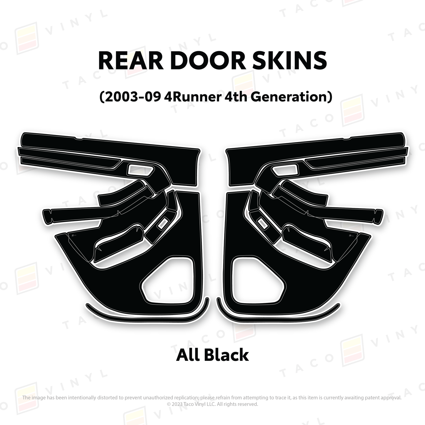 Taco Vinyl 4Runner Door Skins | '03 - '09 4Runner