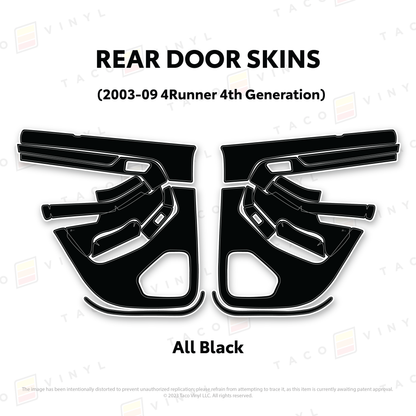 Taco Vinyl 4Runner Door Skins | '03 - '09 4Runner