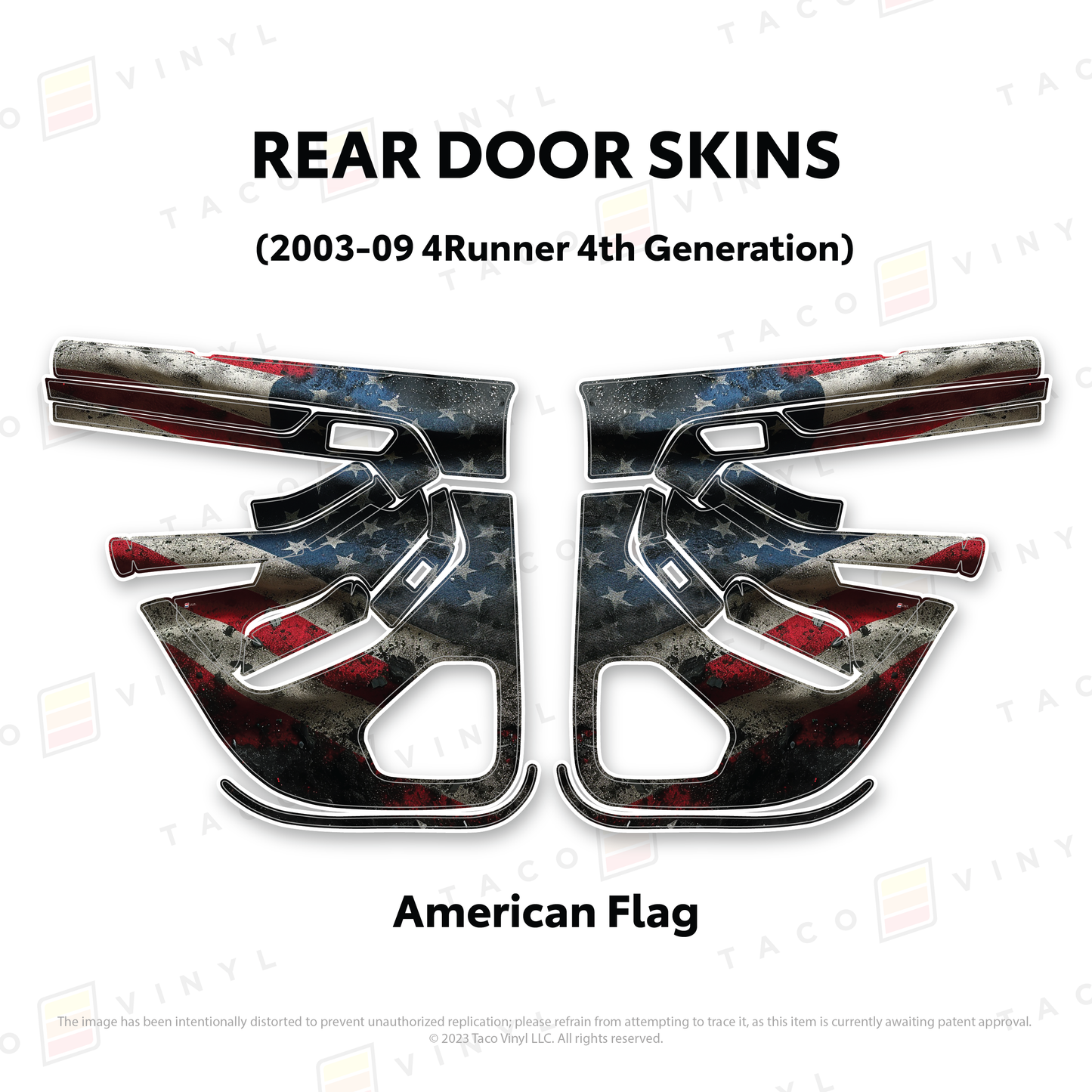 Taco Vinyl 4Runner Door Skins | '03 - '09 4Runner