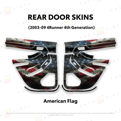 Taco Vinyl 4Runner Door Skins | '03 - '09 4Runner