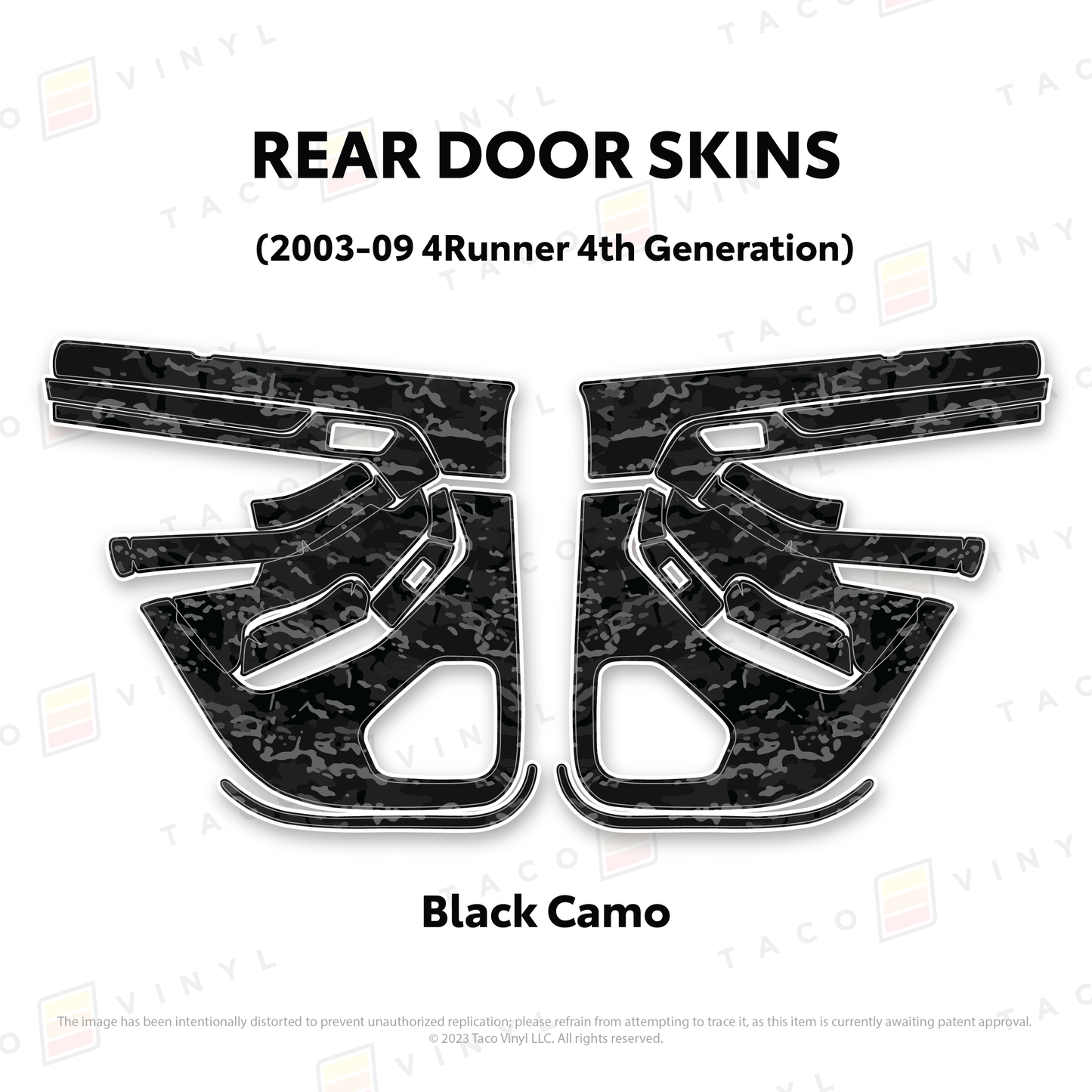 Taco Vinyl 4Runner Door Skins | '03 - '09 4Runner