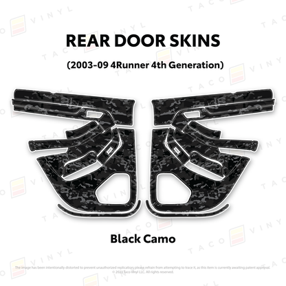 Taco Vinyl 4Runner Door Skins | '03 - '09 4Runner