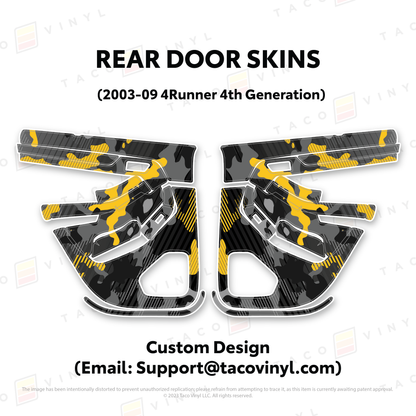 Taco Vinyl 4Runner Door Skins | '03 - '09 4Runner