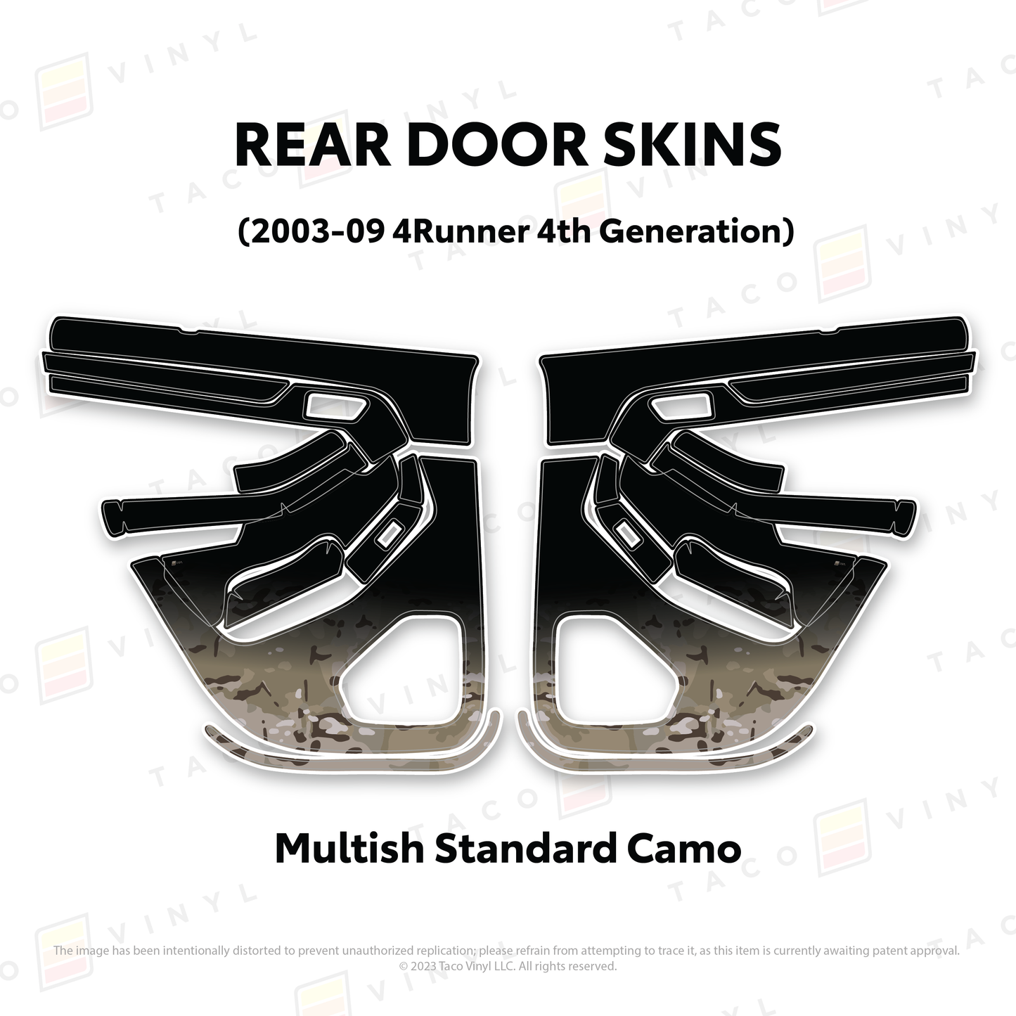 Taco Vinyl 4Runner Door Skins | '03 - '09 4Runner