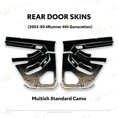 Taco Vinyl 4Runner Door Skins | '03 - '09 4Runner