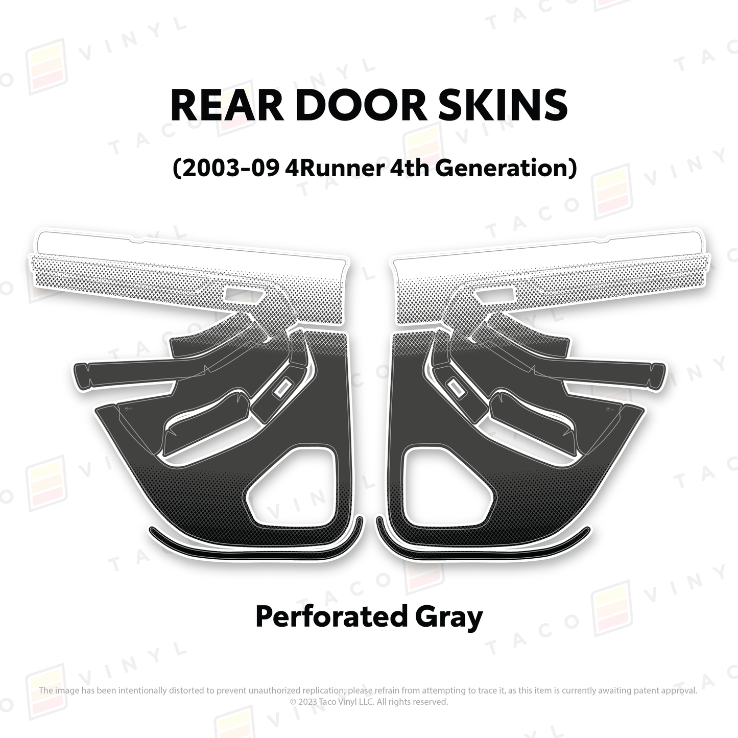 Taco Vinyl 4Runner Door Skins | '03 - '09 4Runner