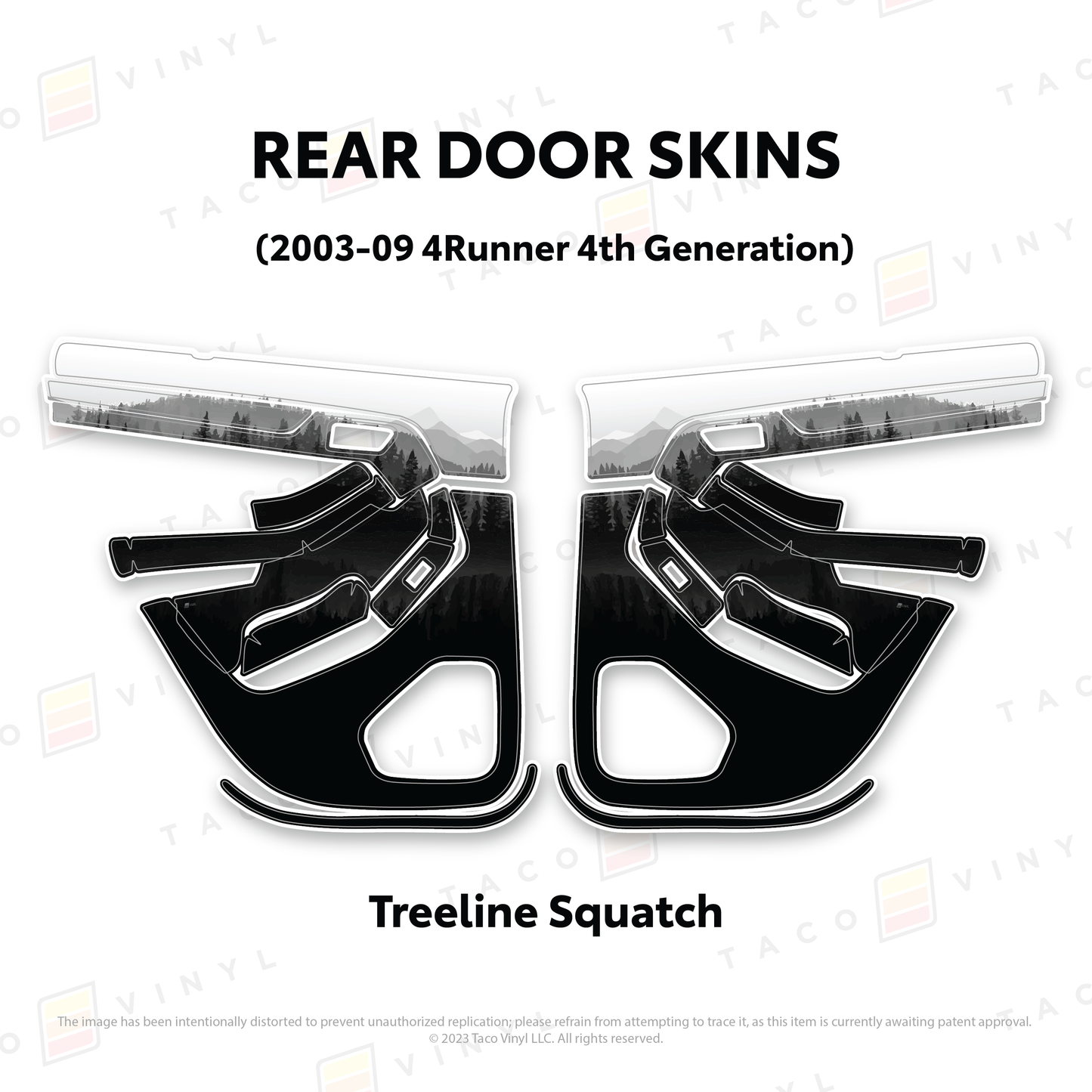 Taco Vinyl 4Runner Door Skins | '03 - '09 4Runner