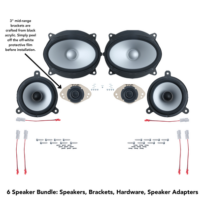Alpine 6 or 12 Speaker Plug & Play Bundle (6x9 Front Door Speaker) | '25+ 4Runner