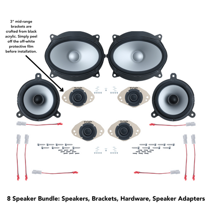 Alpine 8 or 12 Speaker Plug & Play Bundle (6x9 Front Door Speaker) | '25+ 4Runner