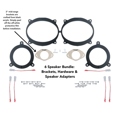 Alpine 6 or 12 Speaker Plug & Play Bundle (6x9 Front Door Speaker) | '25+ 4Runner