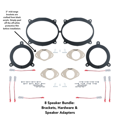 Alpine 8 or 12 Speaker Plug & Play Bundle (6x9 Front Door Speaker) | '25+ 4Runner