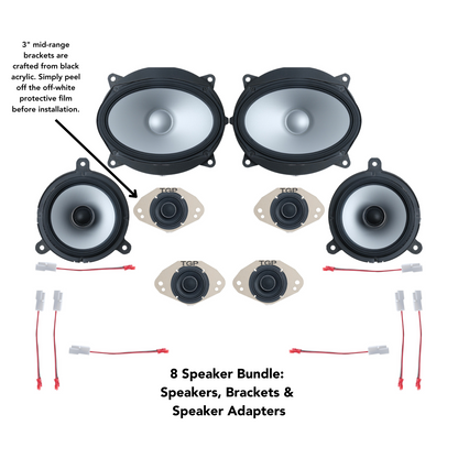 Alpine 8 or 12 Speaker Plug & Play Bundle (6x9 Front Door Speaker) | '25+ 4Runner