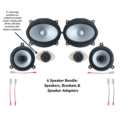 Alpine 6 or 12 Speaker Plug & Play Bundle (6x9 Front Door Speaker) | '25+ 4Runner