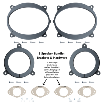 Alpine 8 or 12 Speaker Plug & Play Bundle (6x9 Front Door Speaker) | '25+ 4Runner