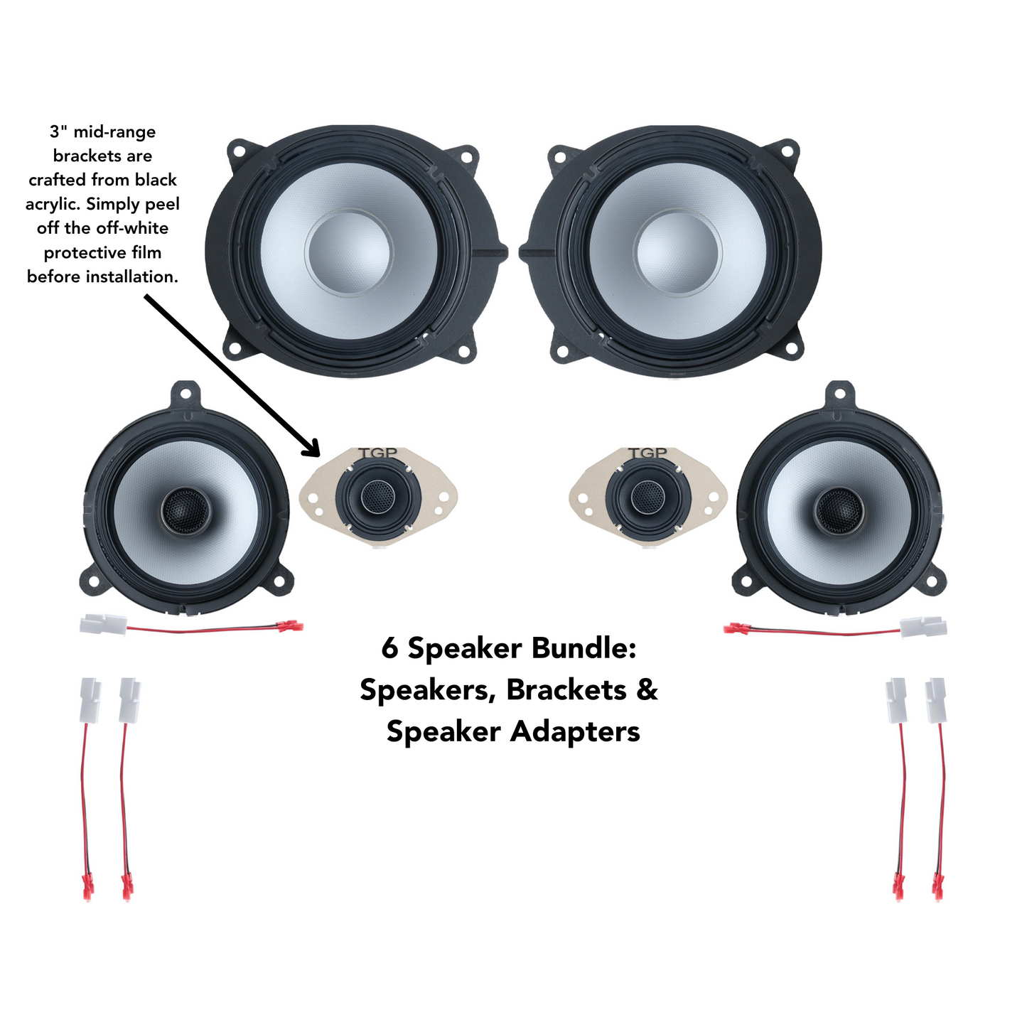 Alpine 6 or 12 Speaker Plug & Play Bundle (8