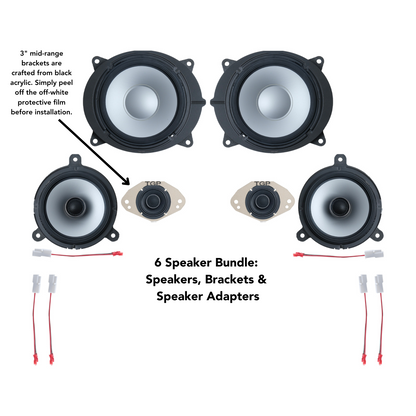 Alpine 6 or 12 Speaker Plug & Play Bundle (8" Front Door Speaker) | '25+ 4Runner
