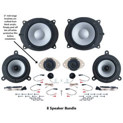 Alpine 6 or 8 Speaker Plug & Play Bundle (8" Front Door Speaker) | 2024+ Tacoma