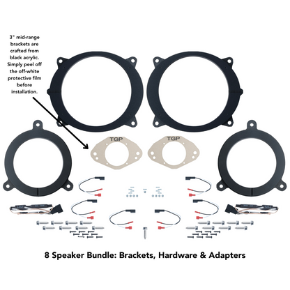Alpine 6 or 8 Speaker Plug & Play Bundle (8" Front Door Speaker) | 2024+ Tacoma