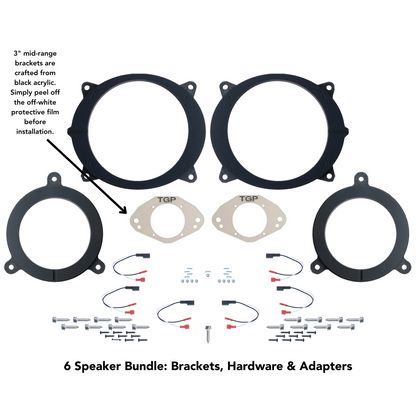 Alpine 6 or 8 Speaker Plug & Play Bundle (8" Front Door Speaker) | 2024+ Tacoma