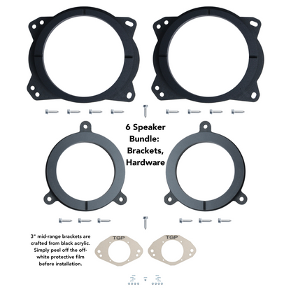 Alpine 6 or 8 Speaker Plug & Play Bundle (8" Front Door Speaker) | 2024+ Tacoma
