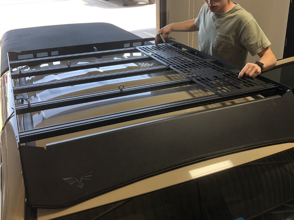 Cali Raised Victory 4x4 Roof Rack Mounted MOLLE Gear Panel