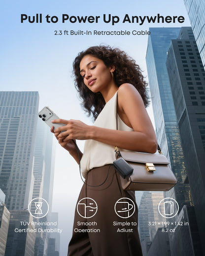 Anker Nano Power Bank (10K, 45W, Built-In Retractable USB-C Cable)
