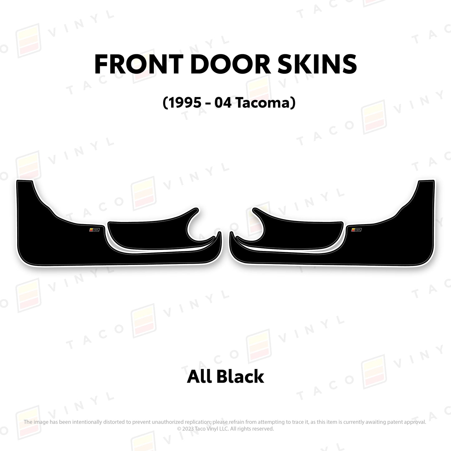 Taco Vinyl Tacoma Door Skins (Lower Section) | '95 - '04 Tacoma