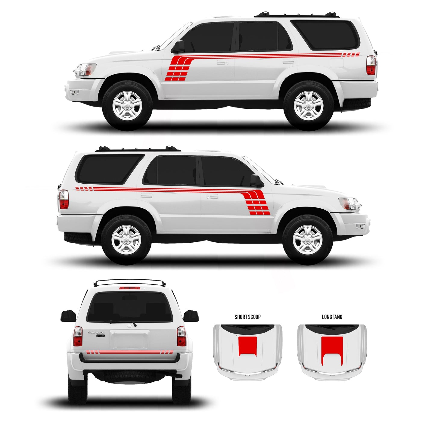 Taco Vinyl 4Runner Checkered Stripe Kit | '96 - '09 4Runner