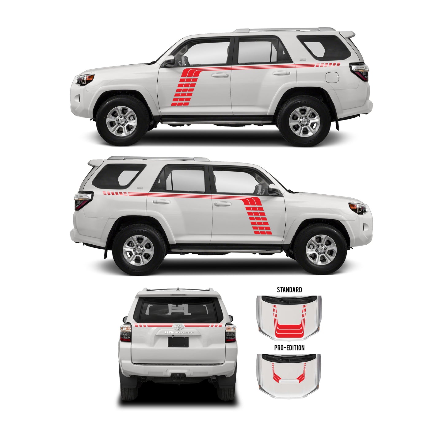 Taco Vinyl 4Runner Checkered Stripe Kit | '10 - '24 4Runner