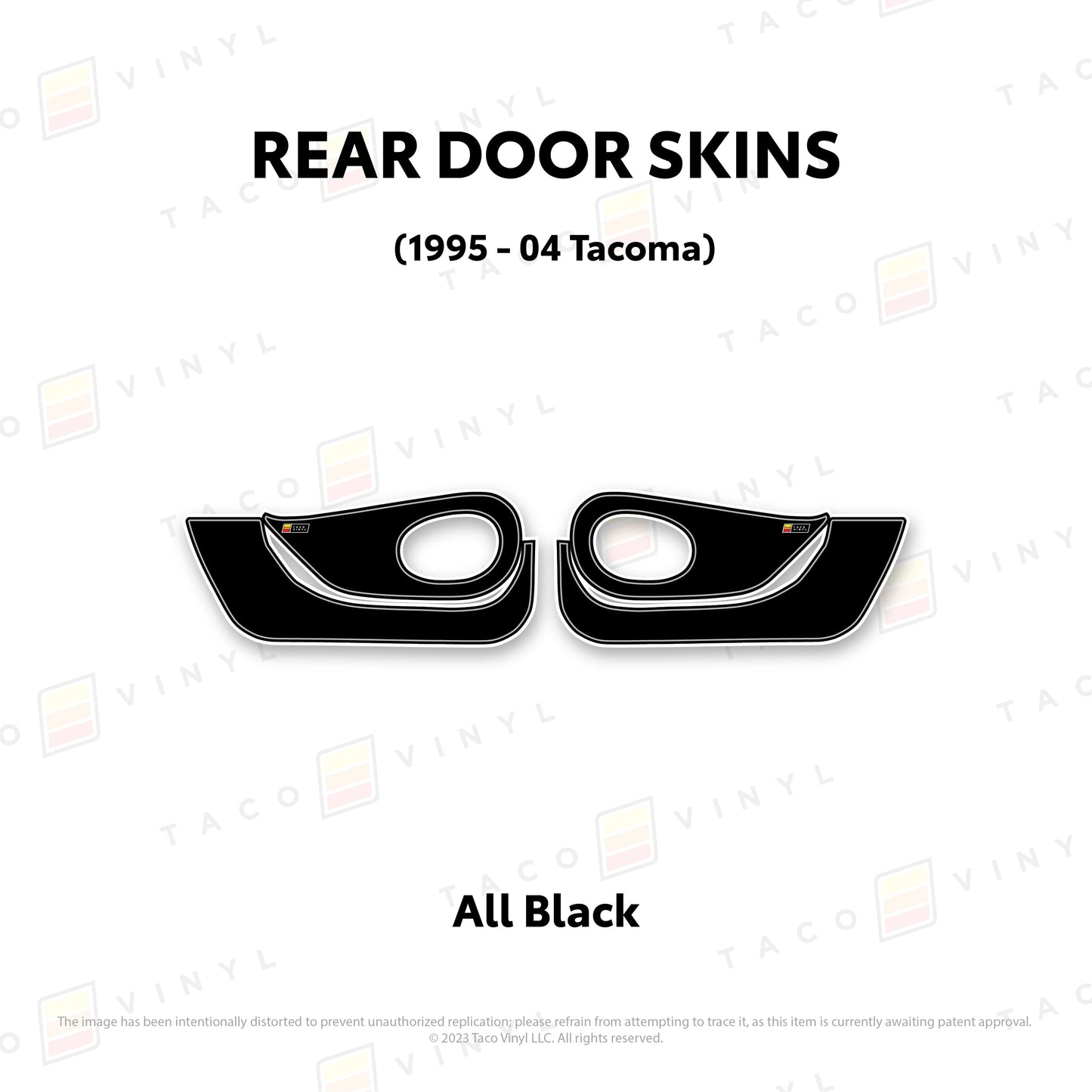 Taco Vinyl Tacoma Door Skins (Lower Section) | '95 - '04 Tacoma