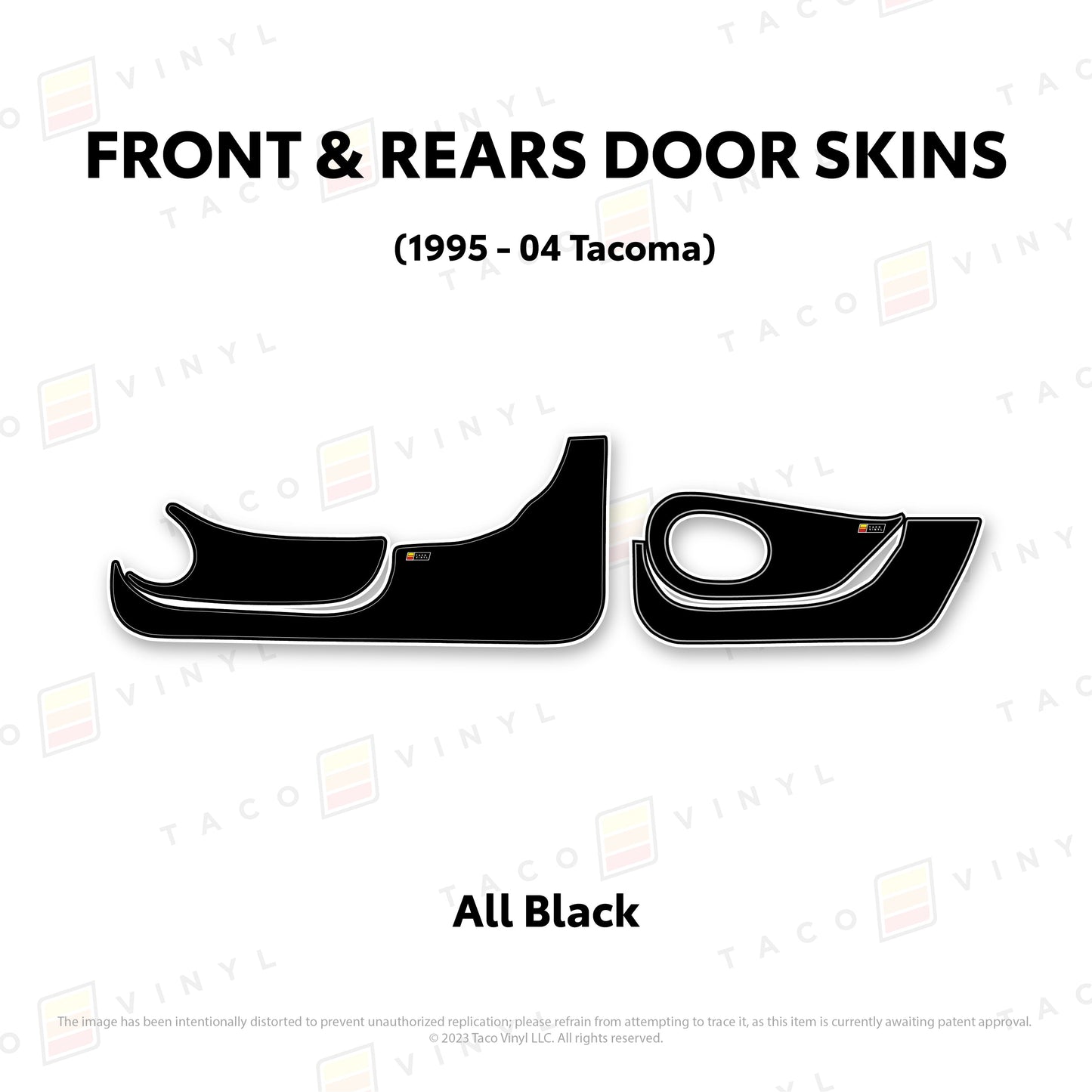 Taco Vinyl Tacoma Door Skins (Lower Section) | '95 - '04 Tacoma