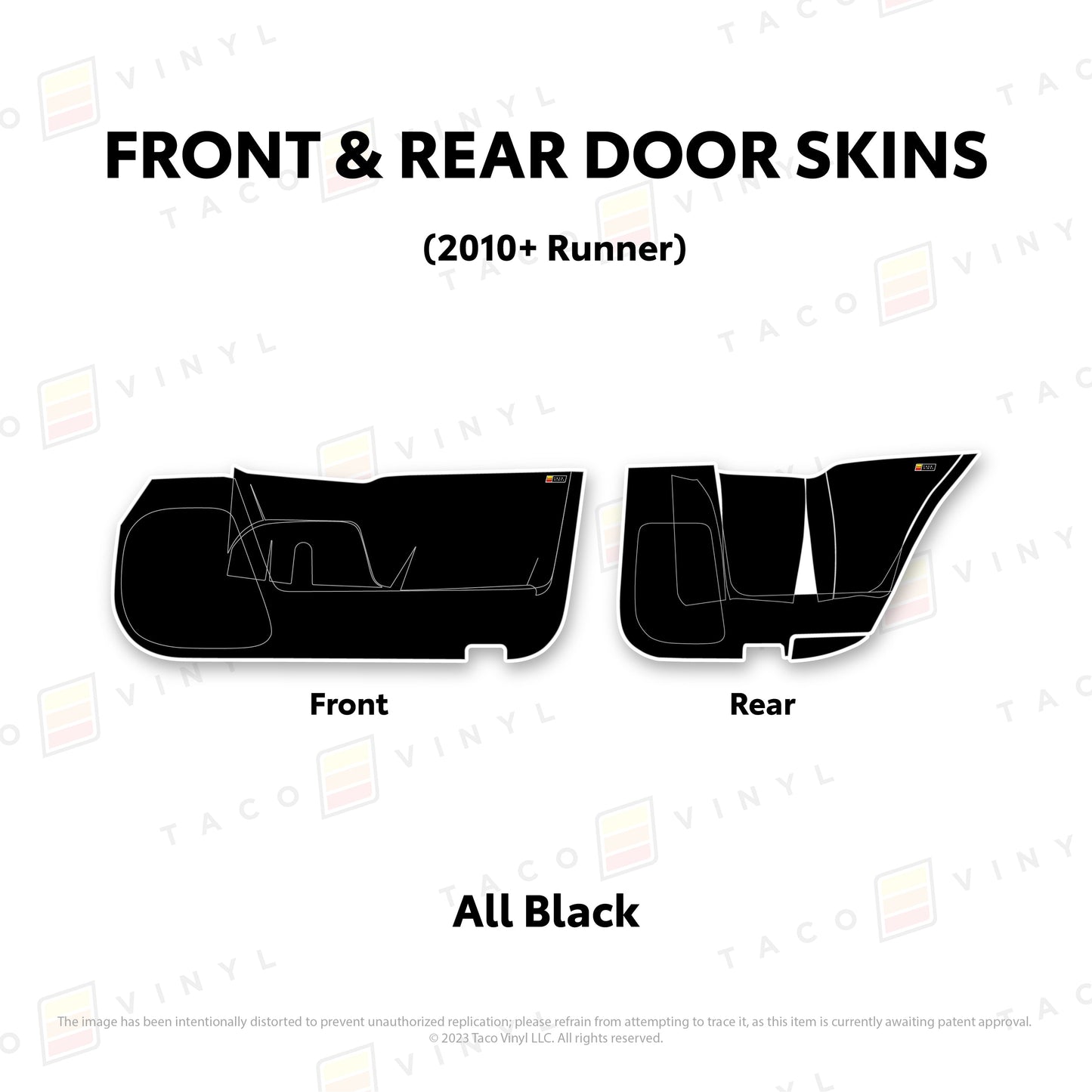 Taco Vinyl 4Runner Door Skins (Lower Section) | '10 - '24 4Runner