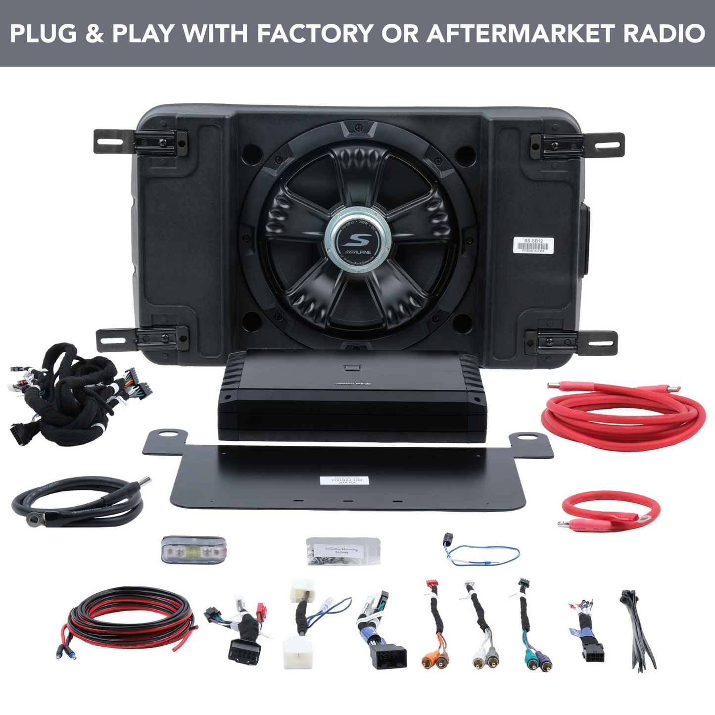 Alpine Plug & Play 5-Channel Amplifier & Down-fire Subwoofer Kit | '10 - '24 4Runner