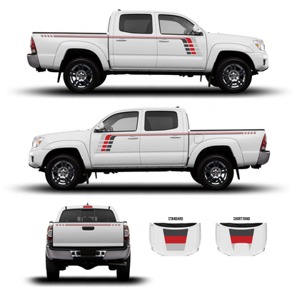 Taco Vinyl Tacoma Checkered Stripe Kit | '05 - '15 Tacoma
