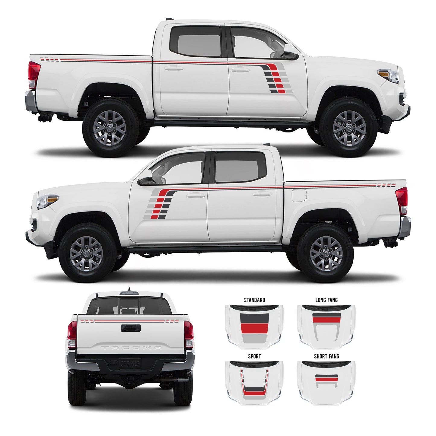 Taco Vinyl Tacoma Checkered Stripe Kit | '16 - '23 Tacoma