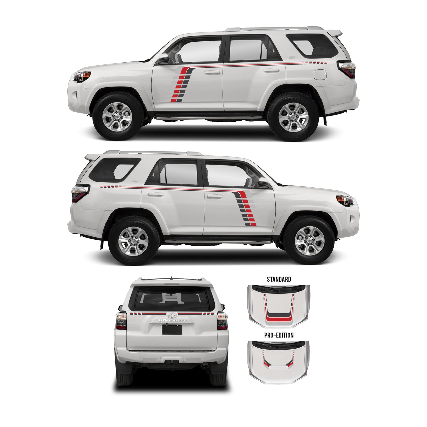 Taco Vinyl 4Runner Checkered Stripe Kit | '10 - '24 4Runner