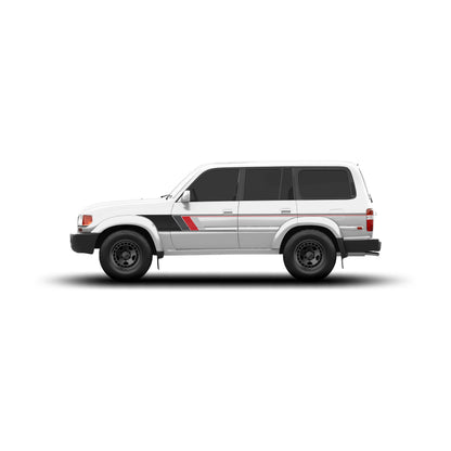 Taco Vinyl 80 Series Land Cruiser Retro Stripes
