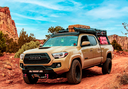 Cali Raised 40" Cut-Out Prinsu Roof Rack Slim LED Light Bar Bracket Kit