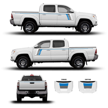 Taco Vinyl Tacoma Checkered Stripe Kit | '05 - '15 Tacoma