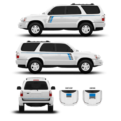 Taco Vinyl 4Runner Checkered Stripe Kit | '96 - '09 4Runner