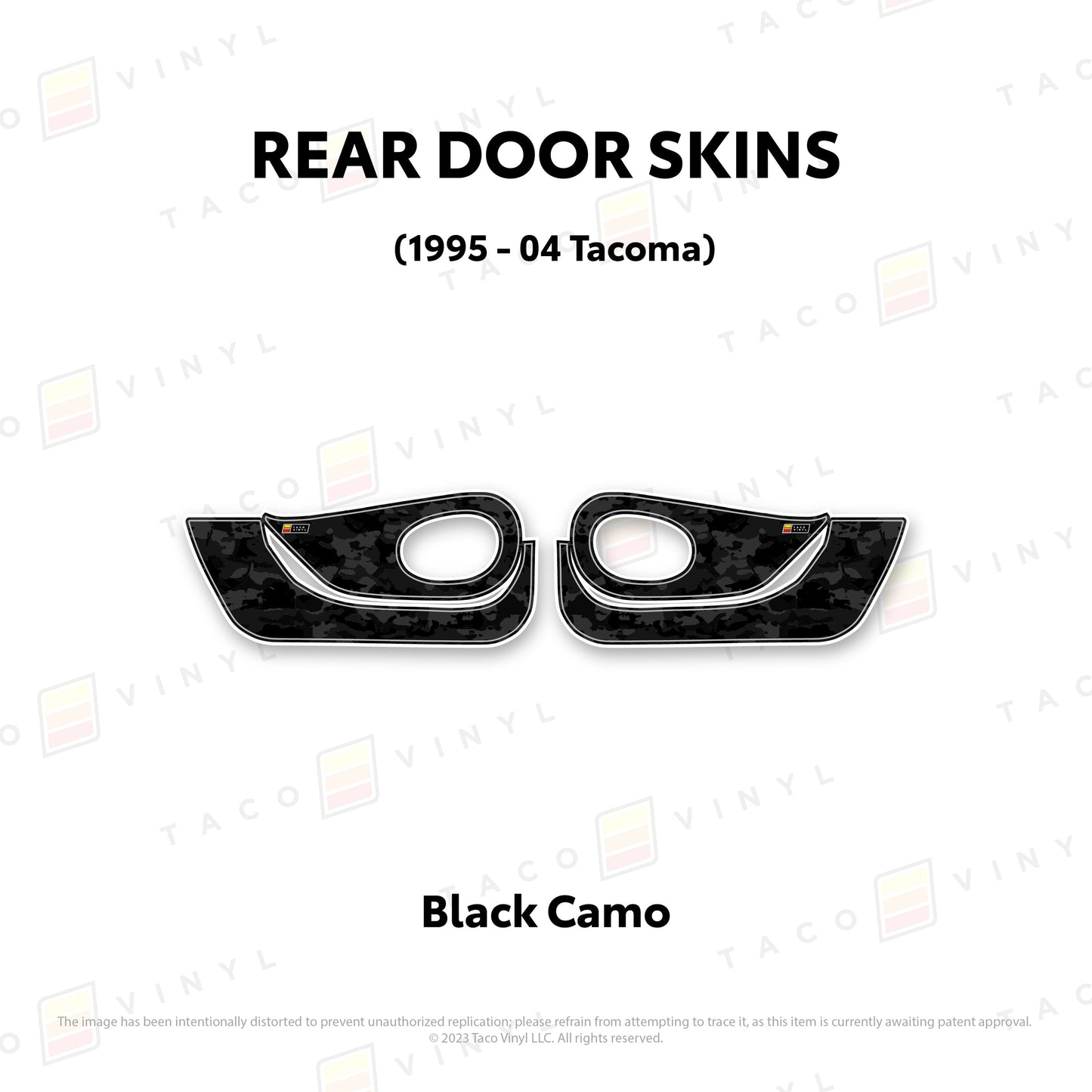 Taco Vinyl Tacoma Door Skins (Lower Section) | '95 - '04 Tacoma