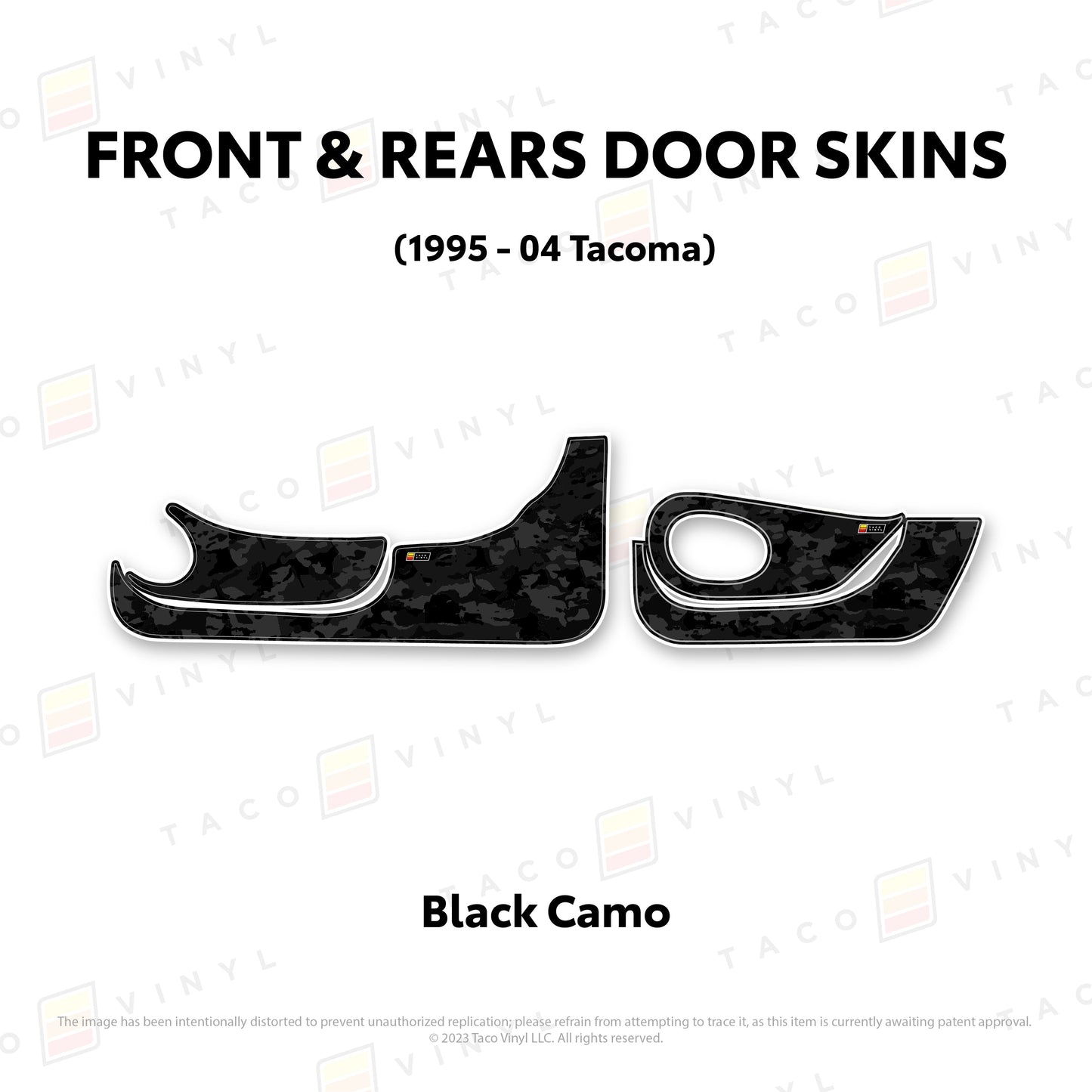 Taco Vinyl Tacoma Door Skins (Lower Section) | '95 - '04 Tacoma