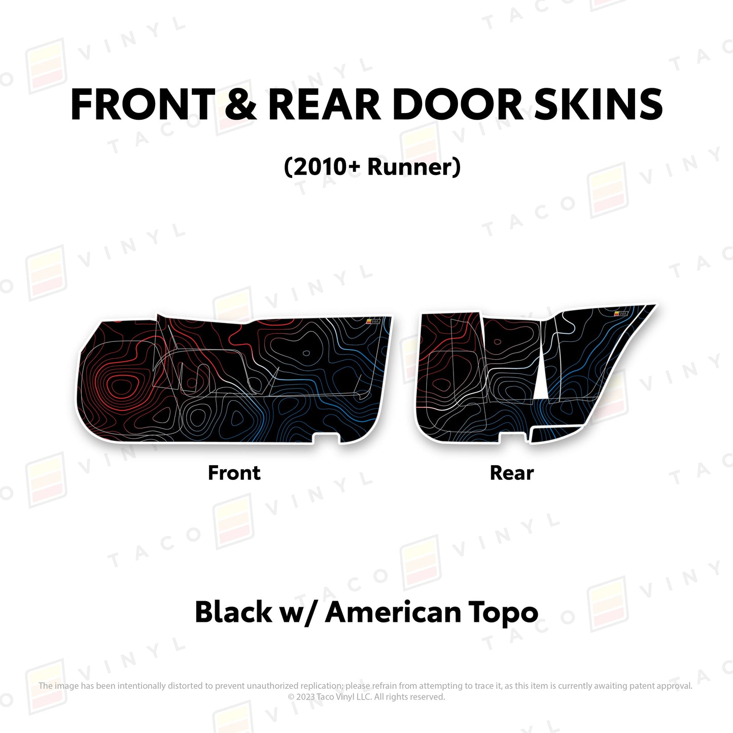 Taco Vinyl 4Runner Door Skins (Lower Section) | '10 - '24 4Runner
