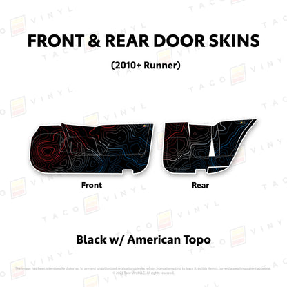 Taco Vinyl 4Runner Door Skins (Lower Section) | '10 - '24 4Runner