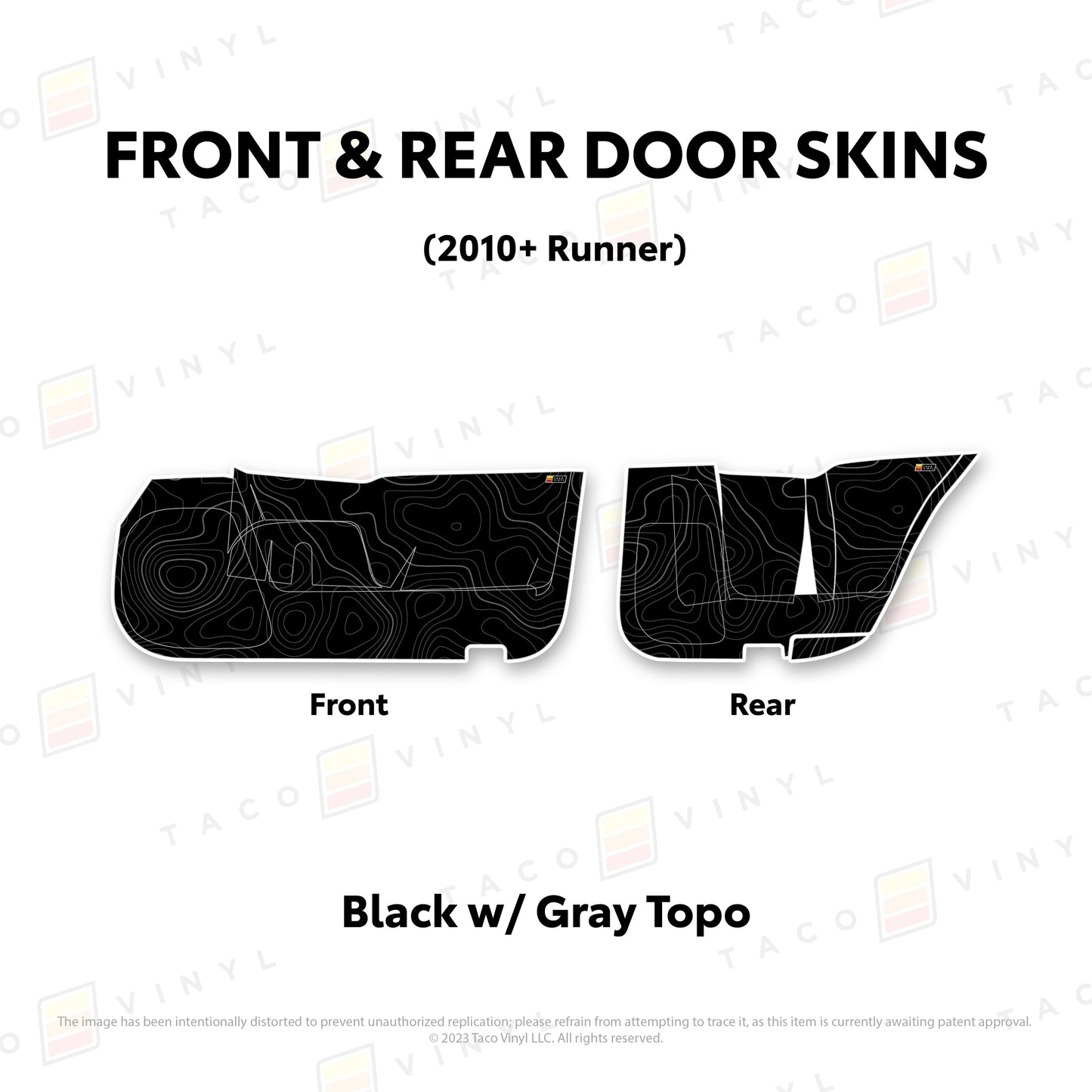 Taco Vinyl 4Runner Door Skins (Lower Section) | '10 - '24 4Runner