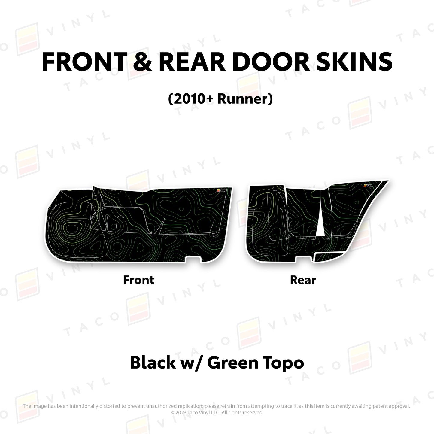 Taco Vinyl 4Runner Door Skins (Lower Section) | '10 - '24 4Runner